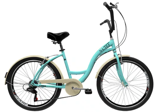 Bicicleta Amazonas Ecos Slim Feminina 6v. Aro 26 Aero