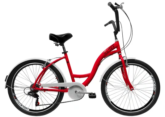 Bicicleta Amazonas Ecos Slim Feminina 6v. Aro 26 Aero