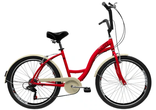 Bicicleta Amazonas Ecos Slim Feminina 6v. Aro 26 Aero