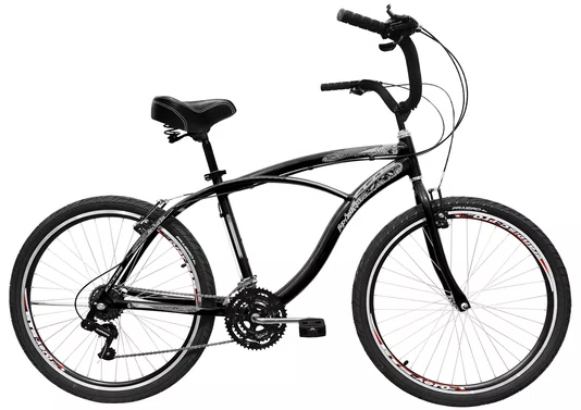 Bicicleta Amazonas Praiana Ecos Surf Alumínio Masculina 21v. Aro 26 - Aero