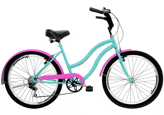 Bicicleta Amazonas Praiana Retro Feminina 6v. Aro 26 Aero - 1367