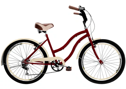 Bicicleta Amazonas Praiana Retro Feminina 6v. Aro 26 Aero - 1367