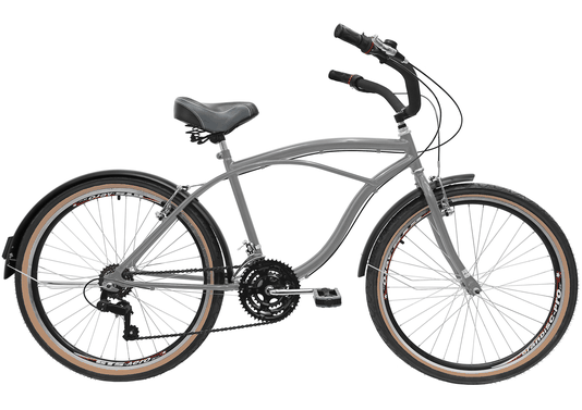 Bicicleta Amazonas Praiana Retro Masculina 21v. Aro 26 Aero - 1400