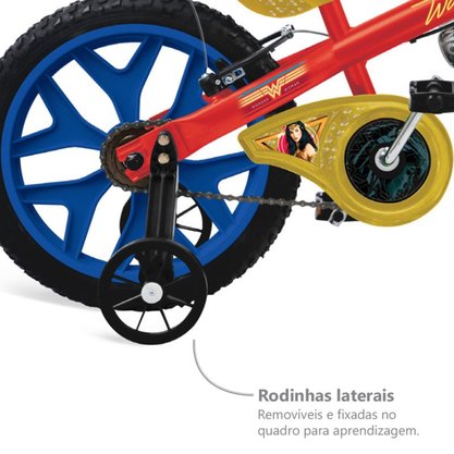 Bicicleta Bandeirante Mulher Maravilha Aro 16