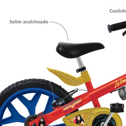 Bicicleta Bandeirante Mulher Maravilha Aro 16