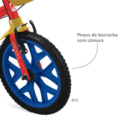Bicicleta Bandeirante Mulher Maravilha Aro 16