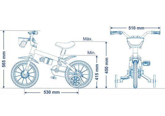 Bicicleta Nathor Power Rex Aro 12
