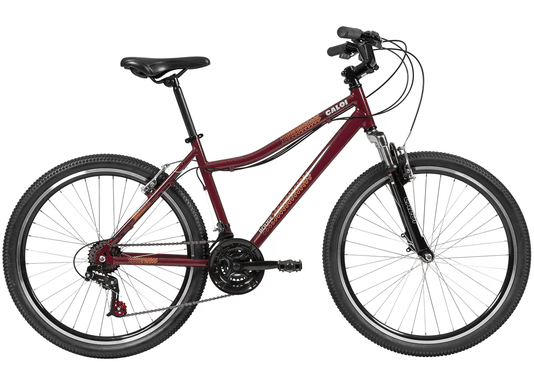 Bicicleta Caloi Rouge Aro 26 Susp. Dianteira 21 Marchas - Vinho