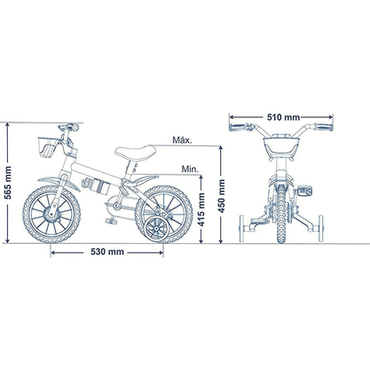 Bicicleta Nathor Antonella Baby Aro 12