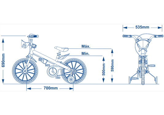Bicicleta Nathor Homem de Ferro Aro 16