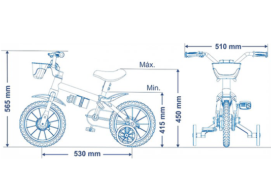 Bicicleta Nathor Motor X Aro 12