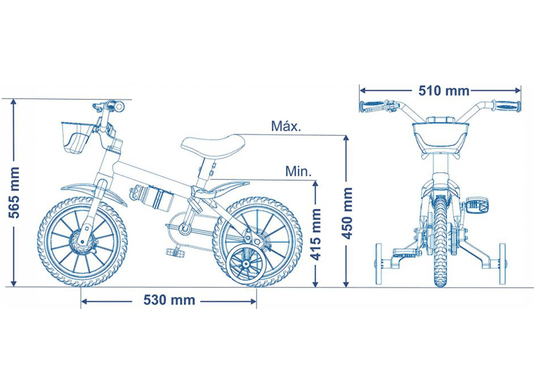 Bicicleta Nathor Princesas Aro 12