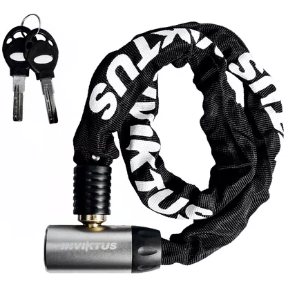 Cadeado Corrente Revestido com Chave 6mm x 0,90cm Inviktus